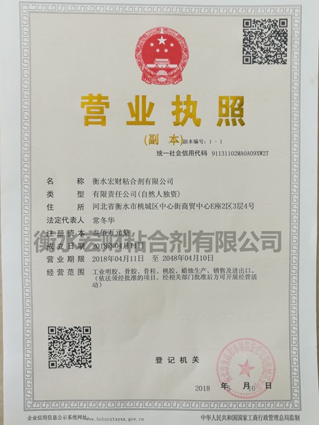 營(yíng)業(yè)執(zhí)照副本